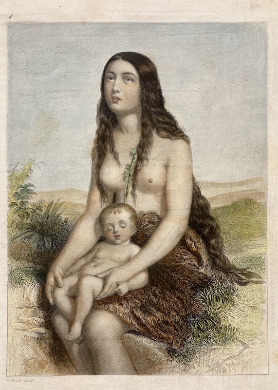 Eva con Caín (Mujer con niño en pieles)